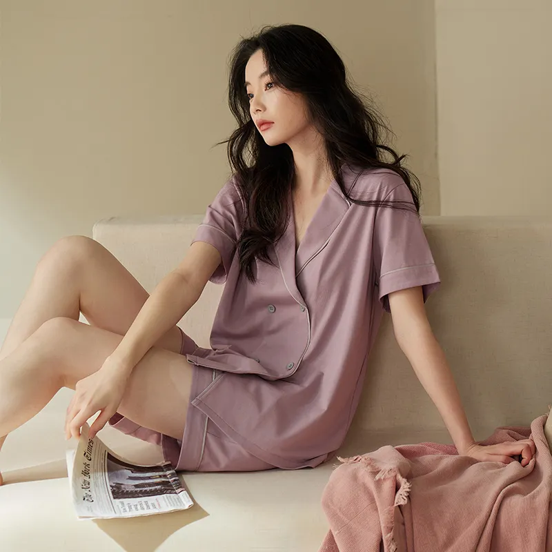 Xuan Liang Pajama Set Women's Gift Box Set Dusty Purple-1