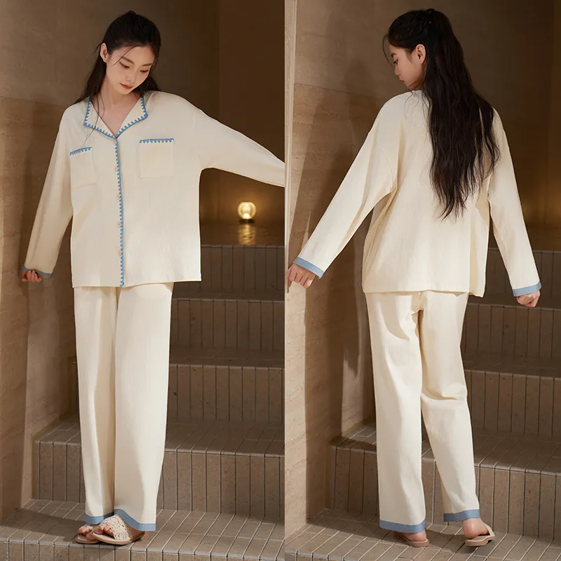 Xuan Liang Pajama Set Women's Cream White-2