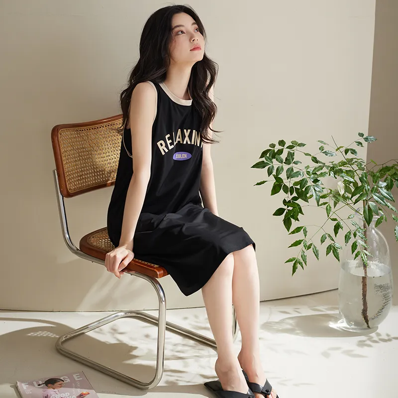 Xuan Liang Nightgown Women's Cool Black-1