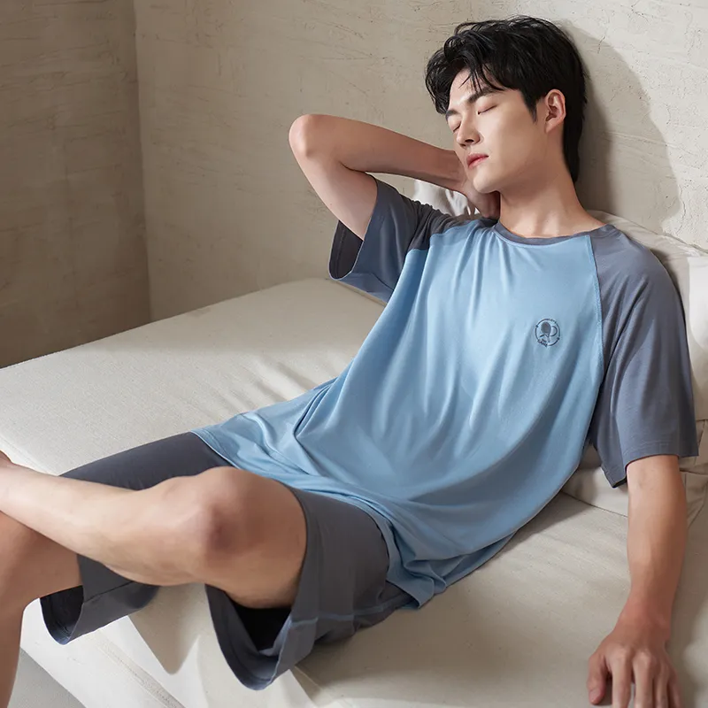 Xuan Liang Pajama Set Men's Celestial Blue-1