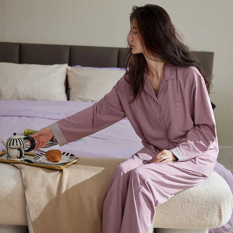 Xuan Liang Pajama Set Women's Dusty Purple-1