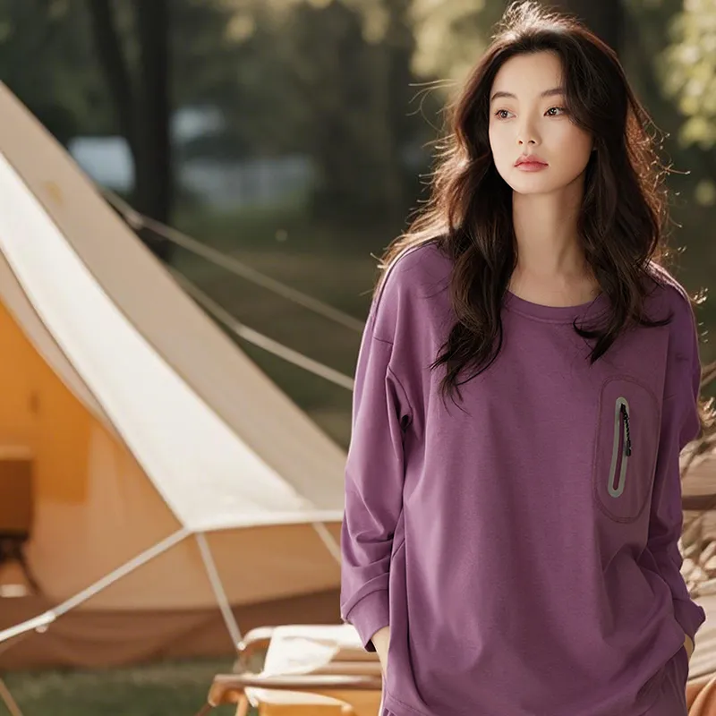 Xuan Liang Pajama Set Women's Dusk Purple-1