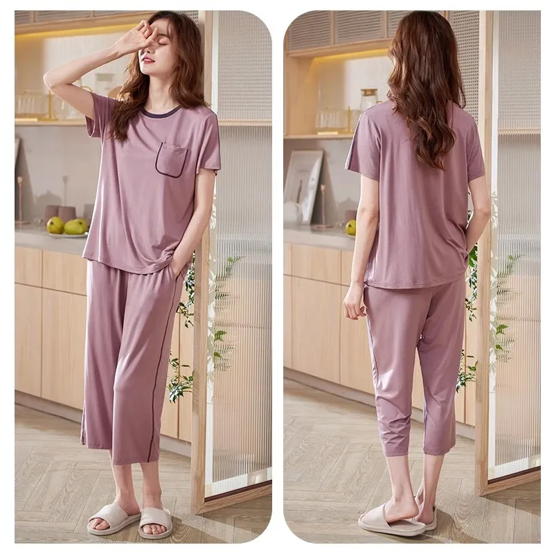 Xuan Liang Pajama Set Women's Dusty Purple-1
