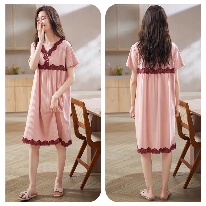 Xuan Liang Nightgown Women's Honey Powder-2