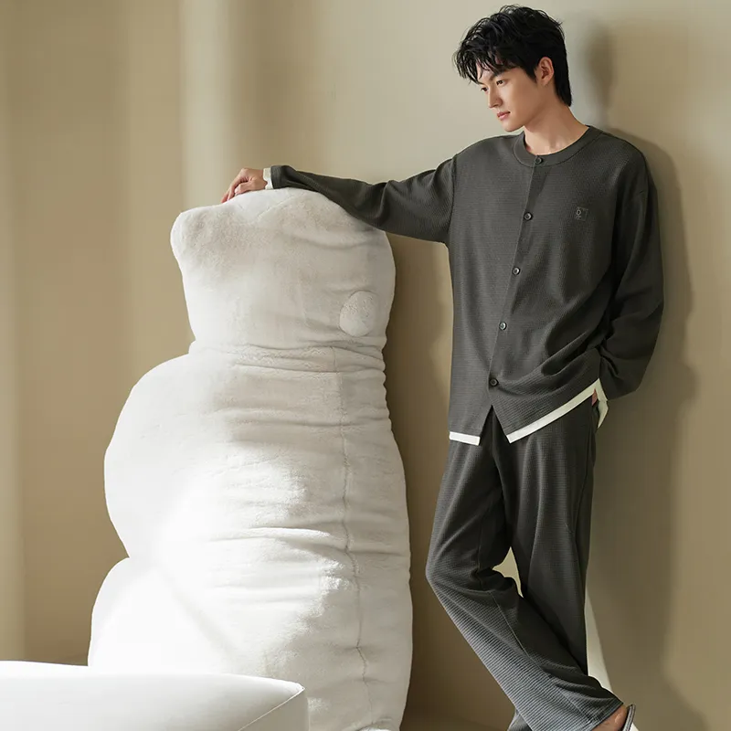 Xuan Liang Pajama Set Men's Paris Gray-3