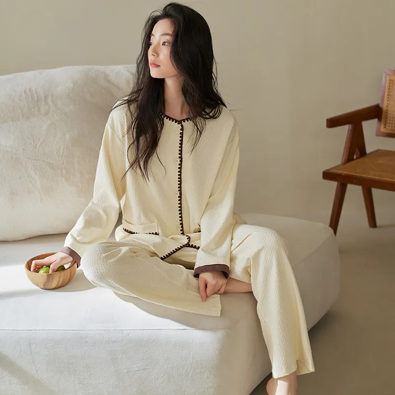 Xuan Liang Pajama Set Women's Cream White-4