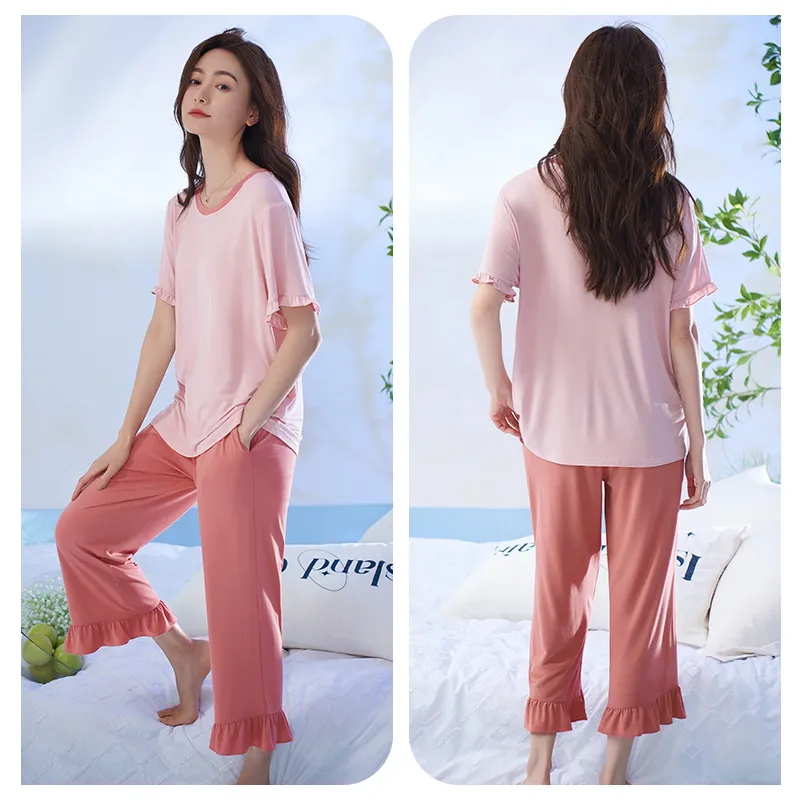 Xuan Liang Pajama Set Women's Cameo Brown-1