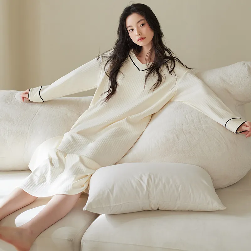 Xuan Liang Nightgown Women's Ecru-1