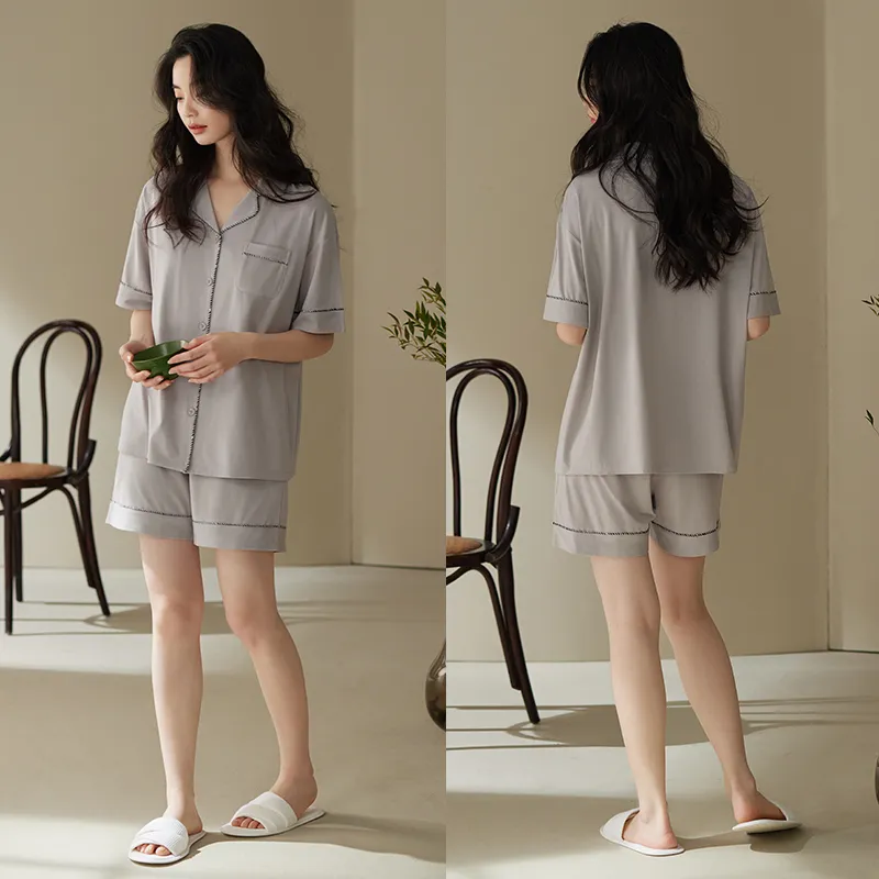 Xuan Liang Pajama Set Women's Gift Box Set Ultimate Gray-3