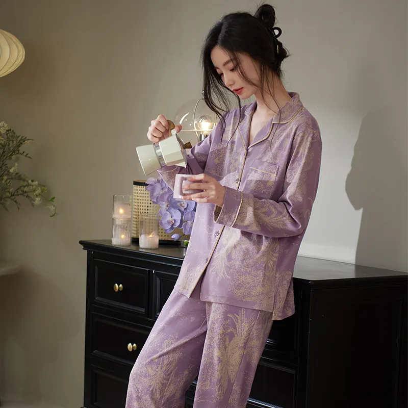 Xuan Liang Pajama Set Women's Noble Purple-3