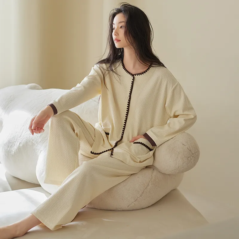 Xuan Liang Pajama Set Women's Cream White-1