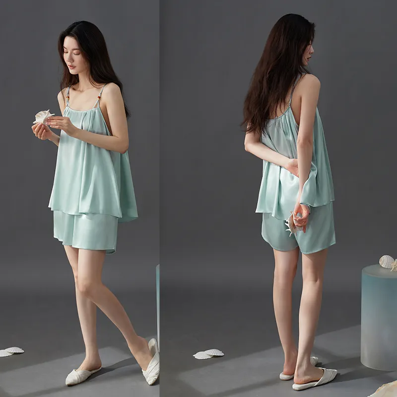 Xuan Liang Pajama Set Women's Cloud Blue-3