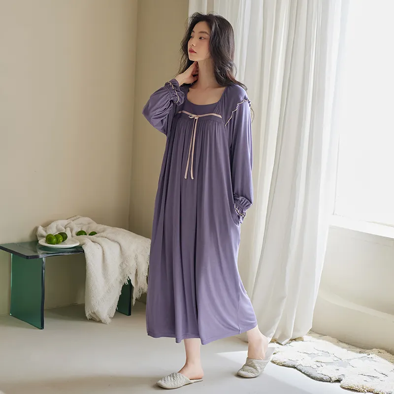 Xuan Liang Nightgown Women's Dusk Purple-3