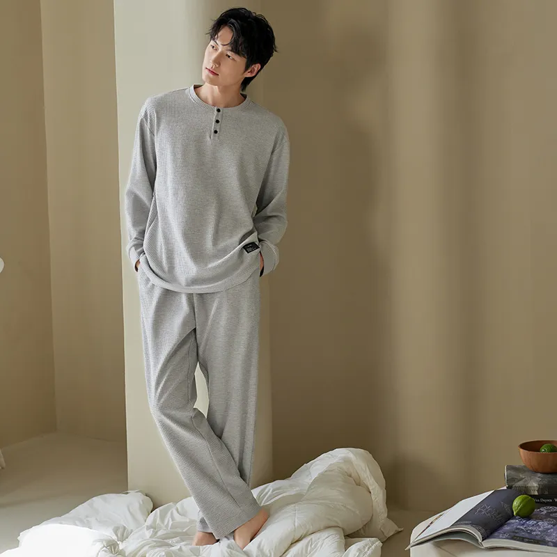 Xuan Liang Pajama Set Men's Heather Gray-1