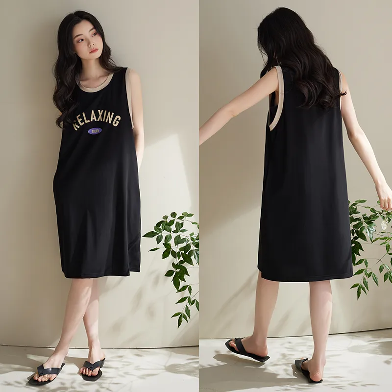 Xuan Liang Nightgown Women's Cool Black-4