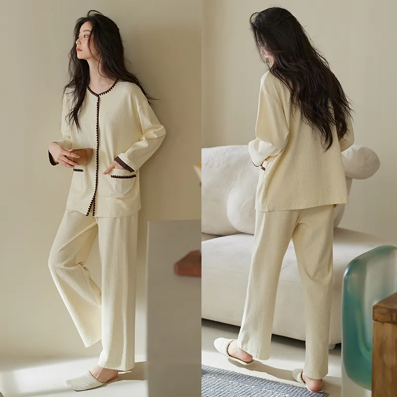 Xuan Liang Pajama Set Women's Cream White-3