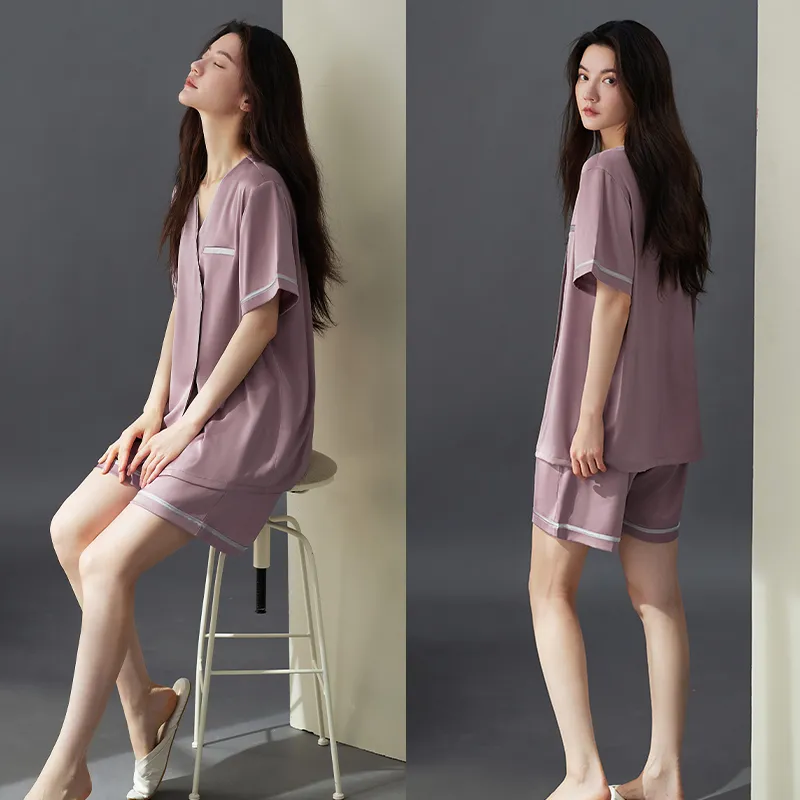 Xuan Liang Pajama Set Women's Dusty Purple-3