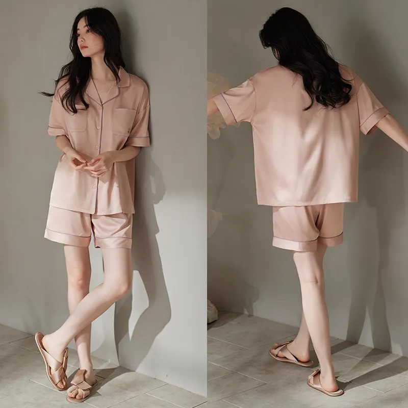 Xuan Liang Pajama Set Women's Gift Box Set Champagne Pink-3