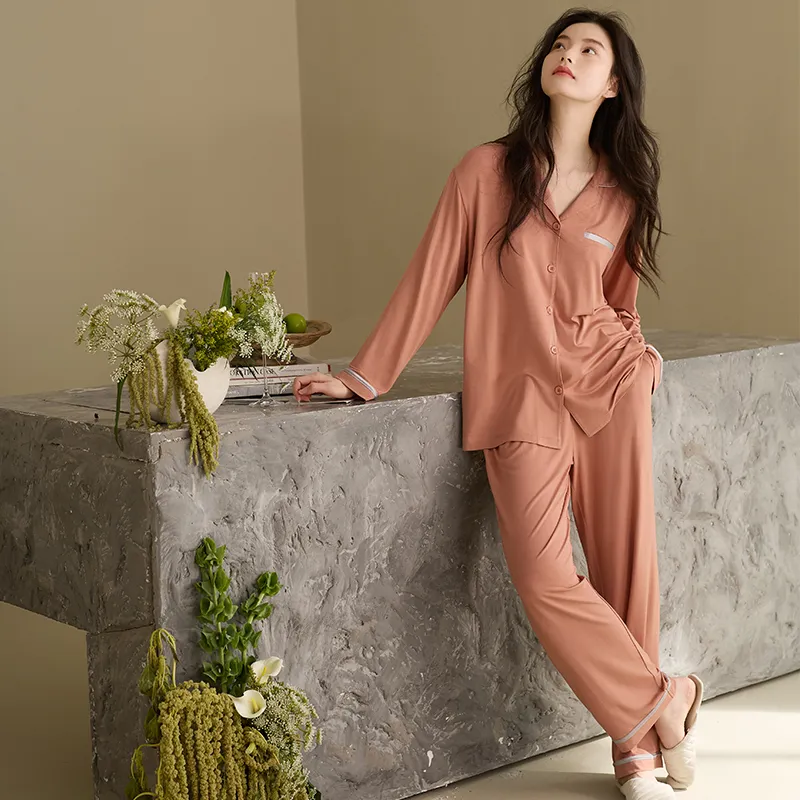 Xuan Liang Pajama Set Women's Misty Orange-1