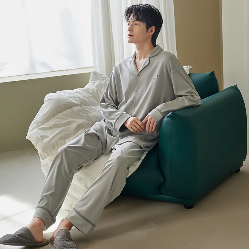 Xuan Liang Pajama Set Men's Gift Box Set Ultimate Gray-1