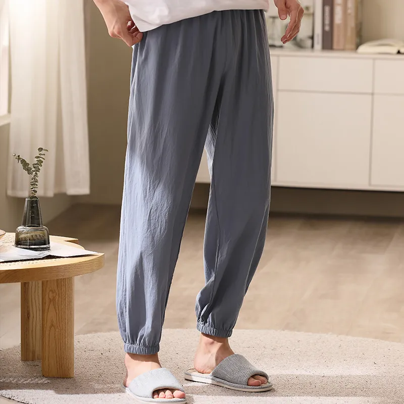 Xuan Liang Pajama Pants Men's Starry Sea Blue-6