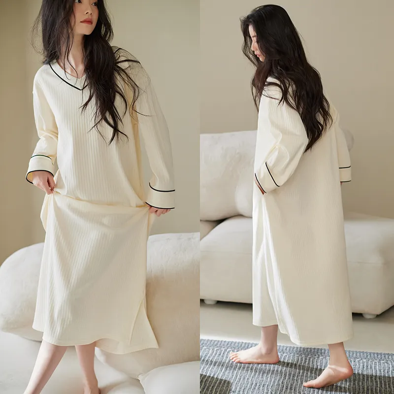 Xuan Liang Nightgown Women's Ecru-3
