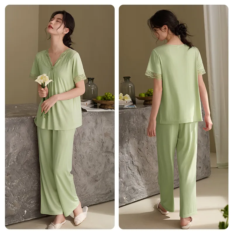 Xuan Liang Pajama Set Women's Cameo Brown-4