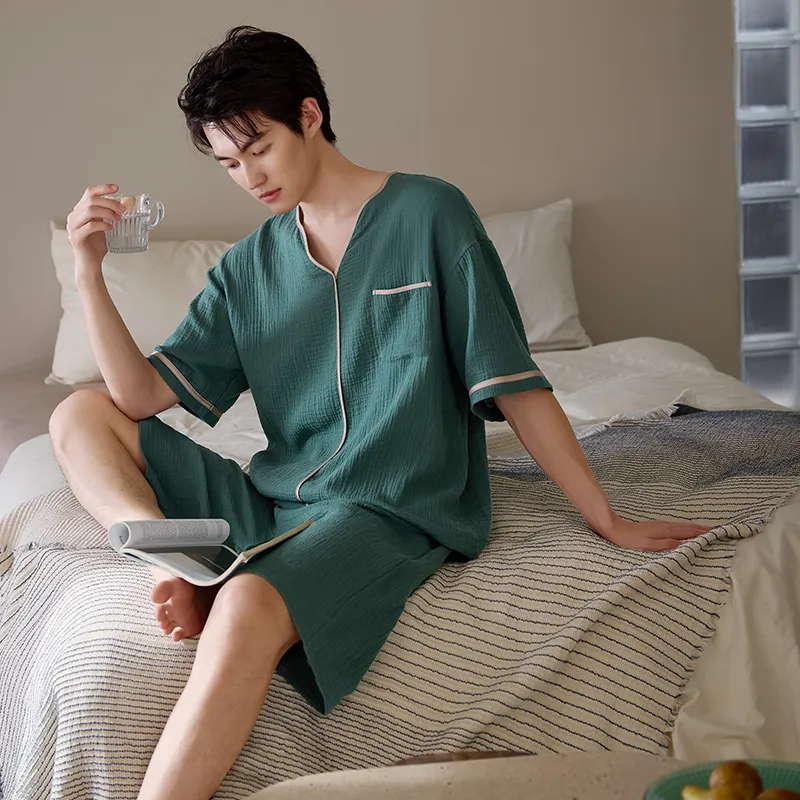 Xuan Liang Pajama Set Men's Forest Green-1