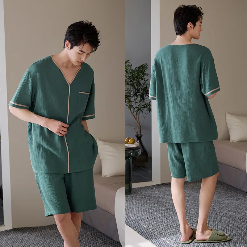 Xuan Liang Pajama Set Men's Forest Green-3
