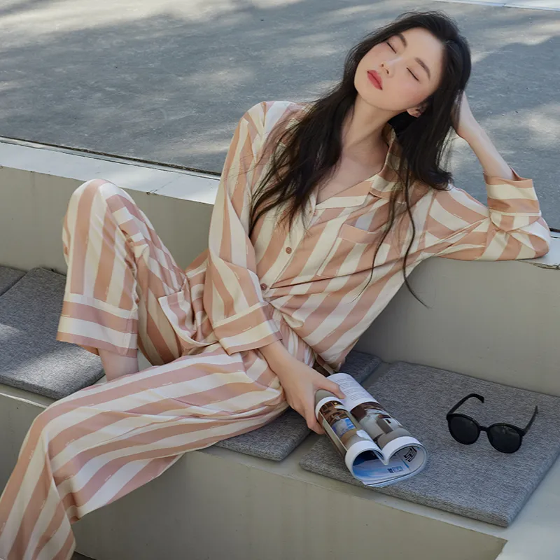 Xuan Liang Pajama Set Women's Cream Apricot-1