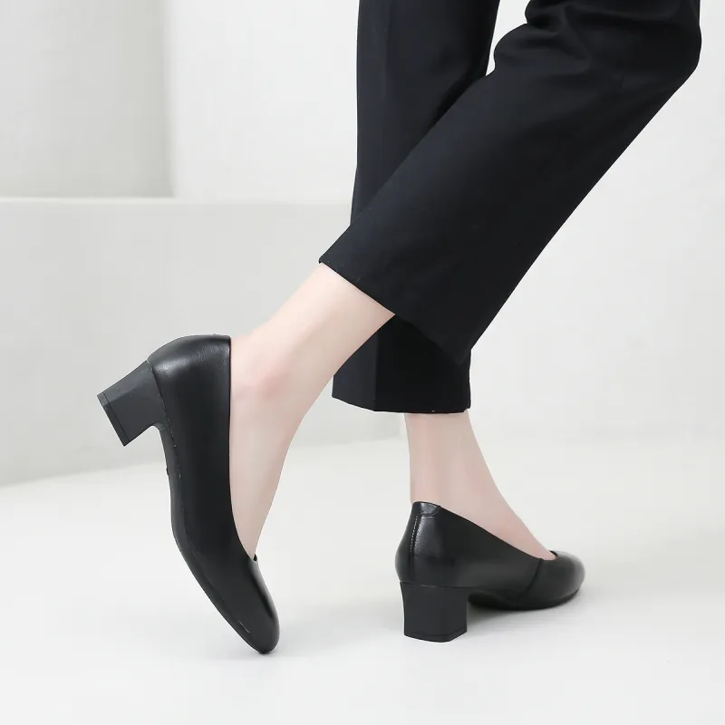 SHOUBA Chunky Heel High Heels Women's-6