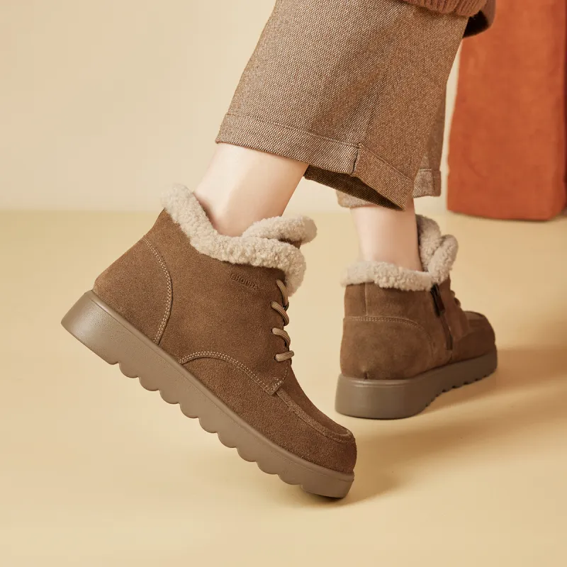 SHOUBA Thermal Ankle Length Snow Boots Women's-6
