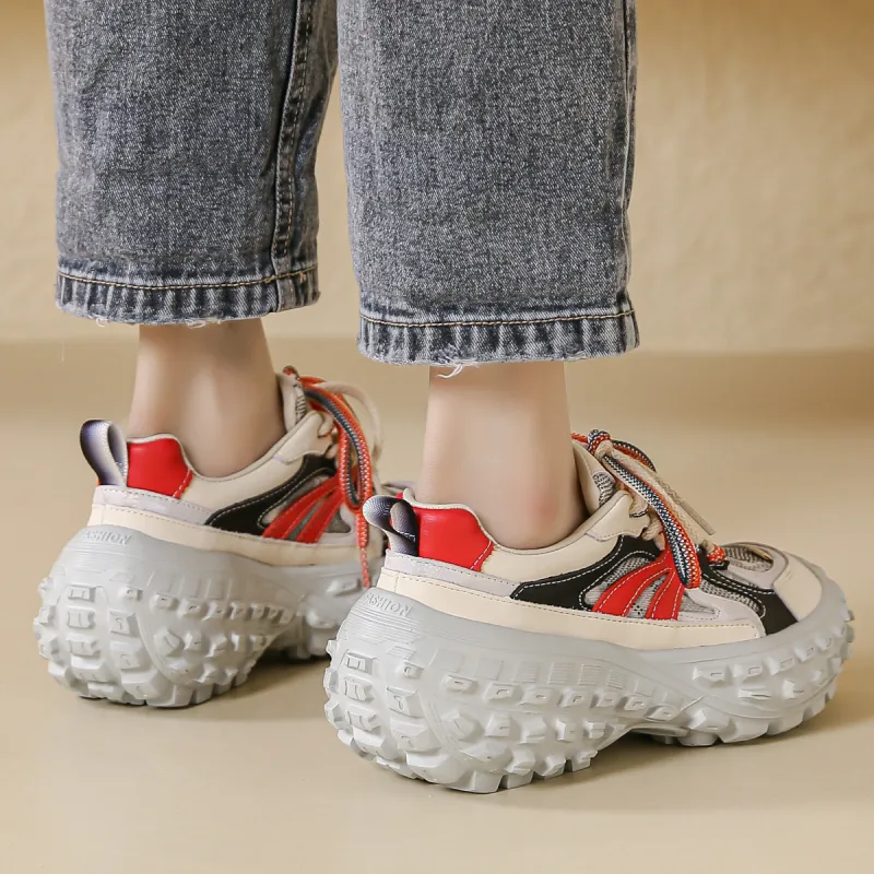 SHOUBA Low Top Chunky Sneakers Women's-9