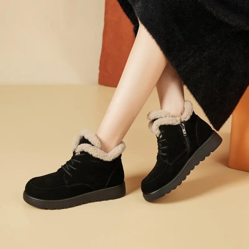 SHOUBA Thermal Ankle Length Snow Boots Women's-11