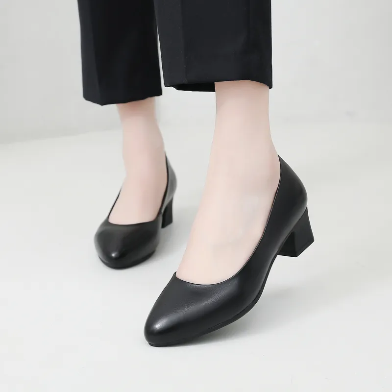 SHOUBA Chunky Heel High Heels Women's-3