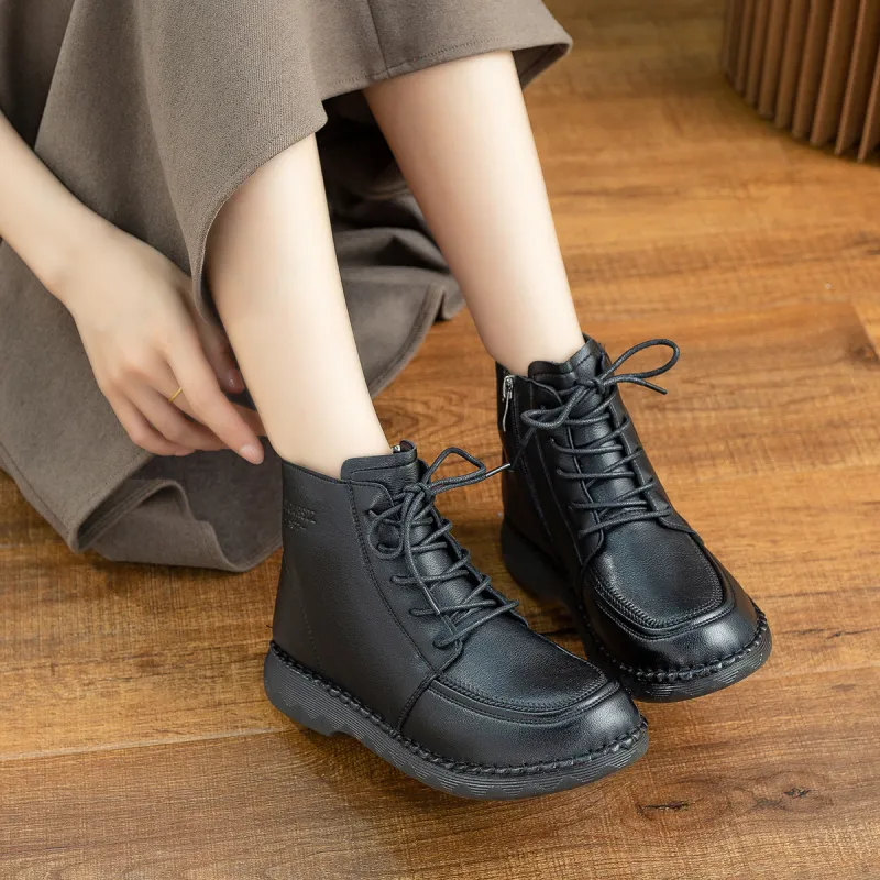 SHOUBA Ankle Boots Women's Black-4