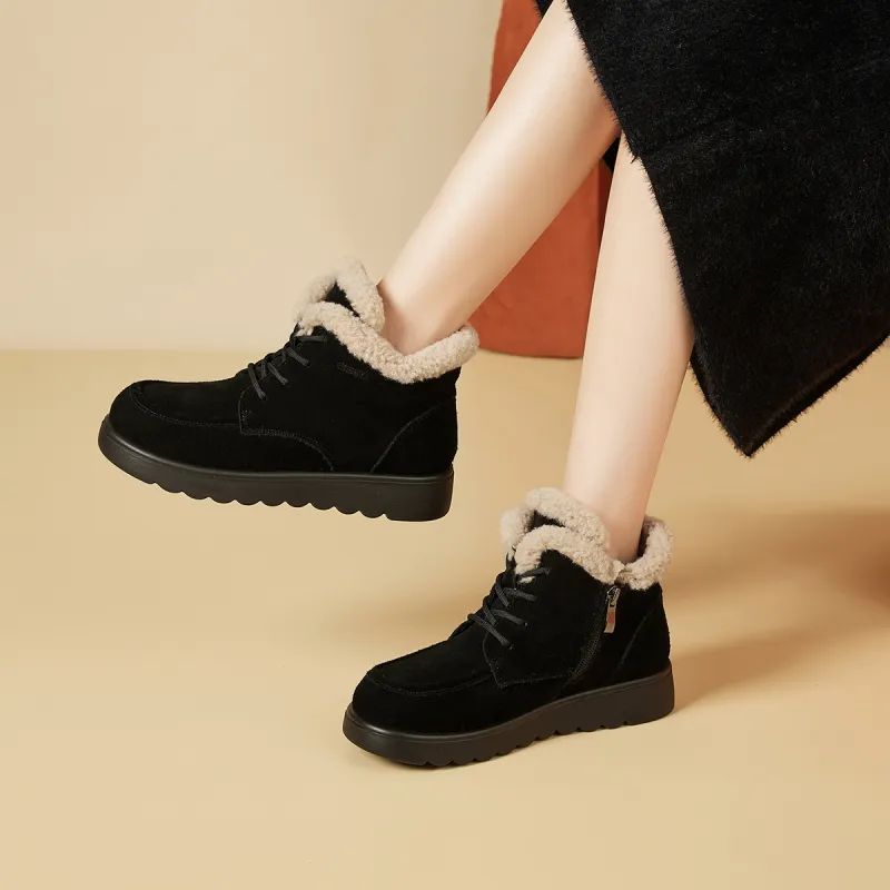 SHOUBA Thermal Ankle Length Snow Boots Women's-12