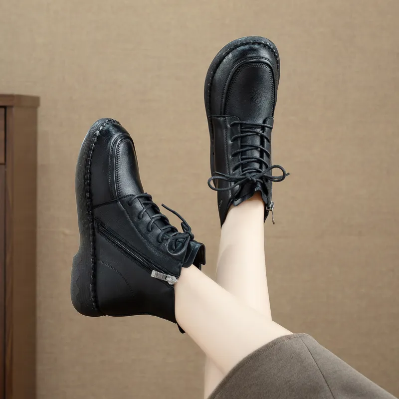 SHOUBA Ankle Boots Women's Black-3