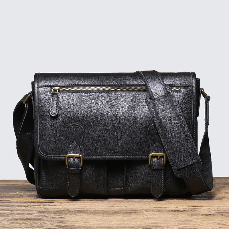LARTIGENT Top Grain Cow Leather Shoulder Bag Men's Multicolor-1