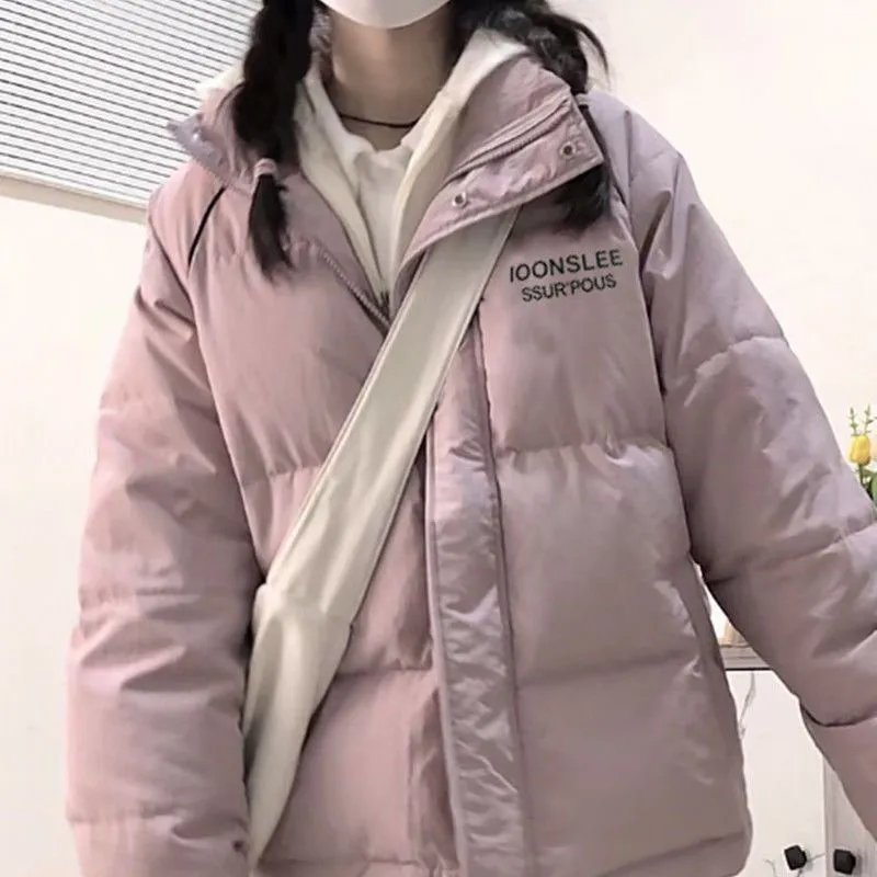 PLAY BUSH Puffer Jacket Women's Pink-2
