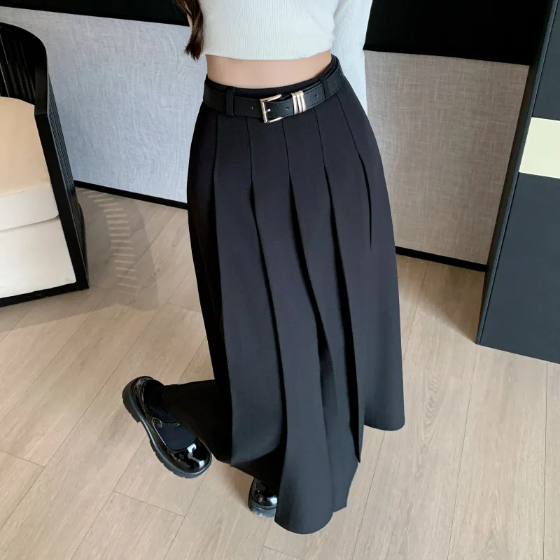 PLAY BUSH Casual Long Skirt Women's White-19