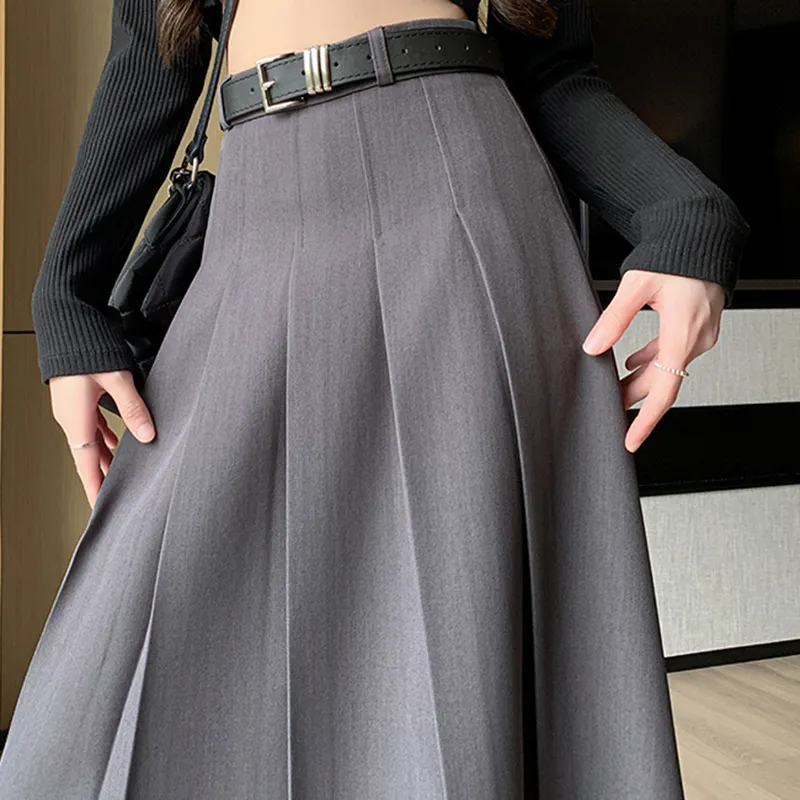 PLAY BUSH Casual Long Skirt Women's White-10