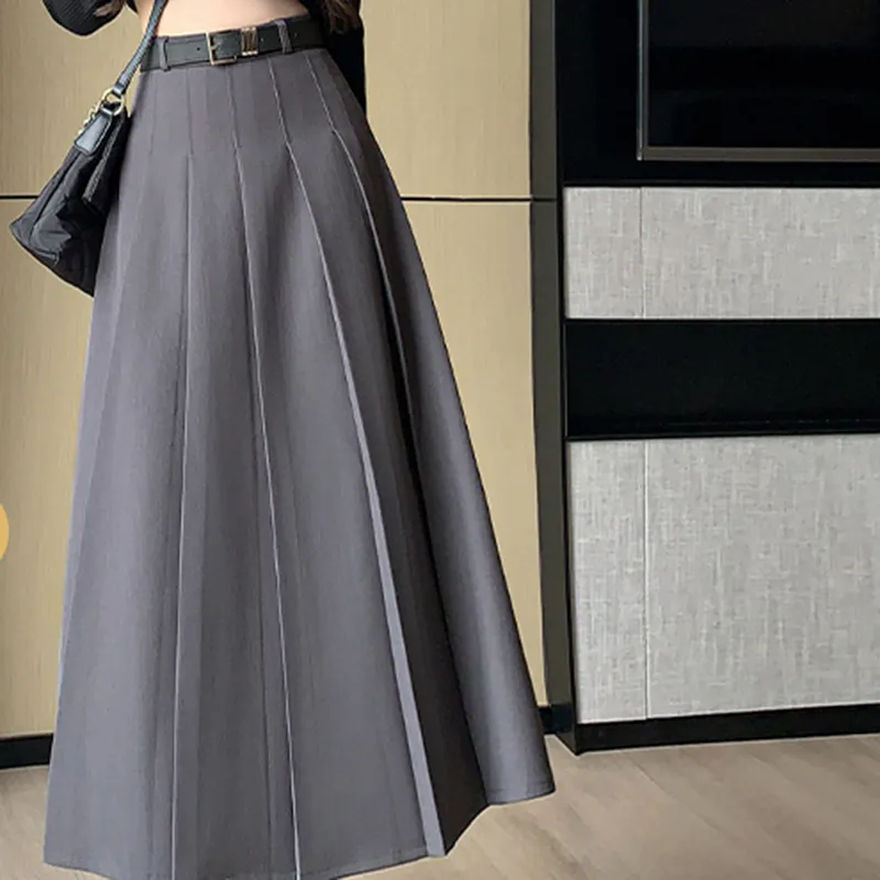 PLAY BUSH Casual Long Skirt Women's White-14