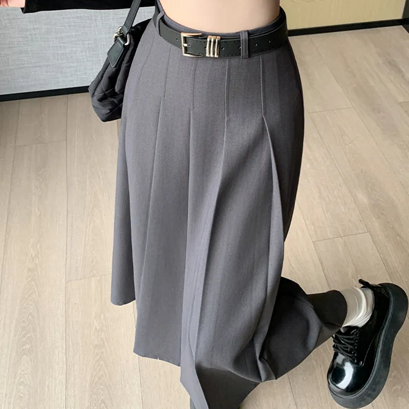PLAY BUSH Casual Long Skirt Women's White-8