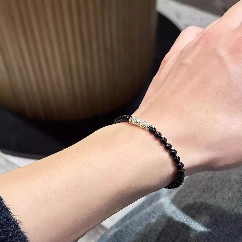 Hot Real Silver Building Agate Bracelets Unisex-2