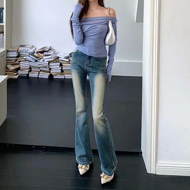 HUASJ Jeans Women's Blue-2