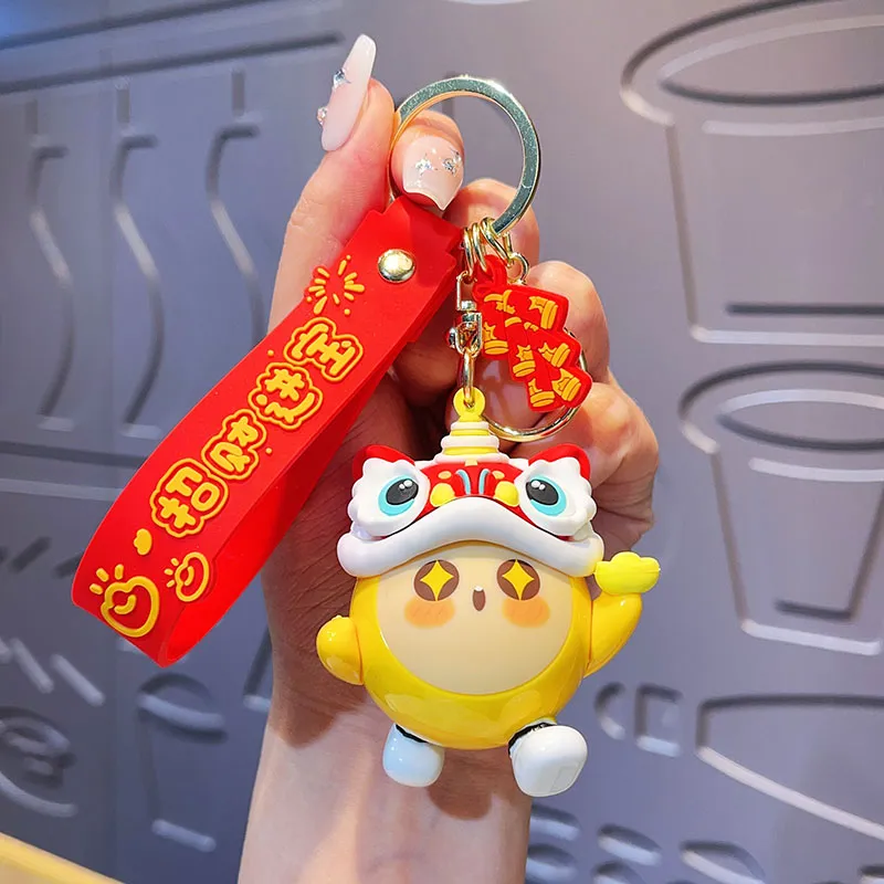 Chaodou Bear PVC Keychains Unisex-1
