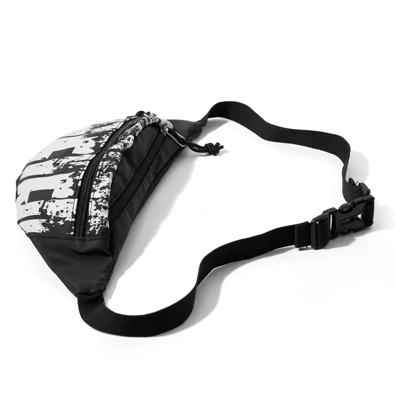 Werocker Fabric Sling Bag, Fanny Pack Regular Unisex Black-4
