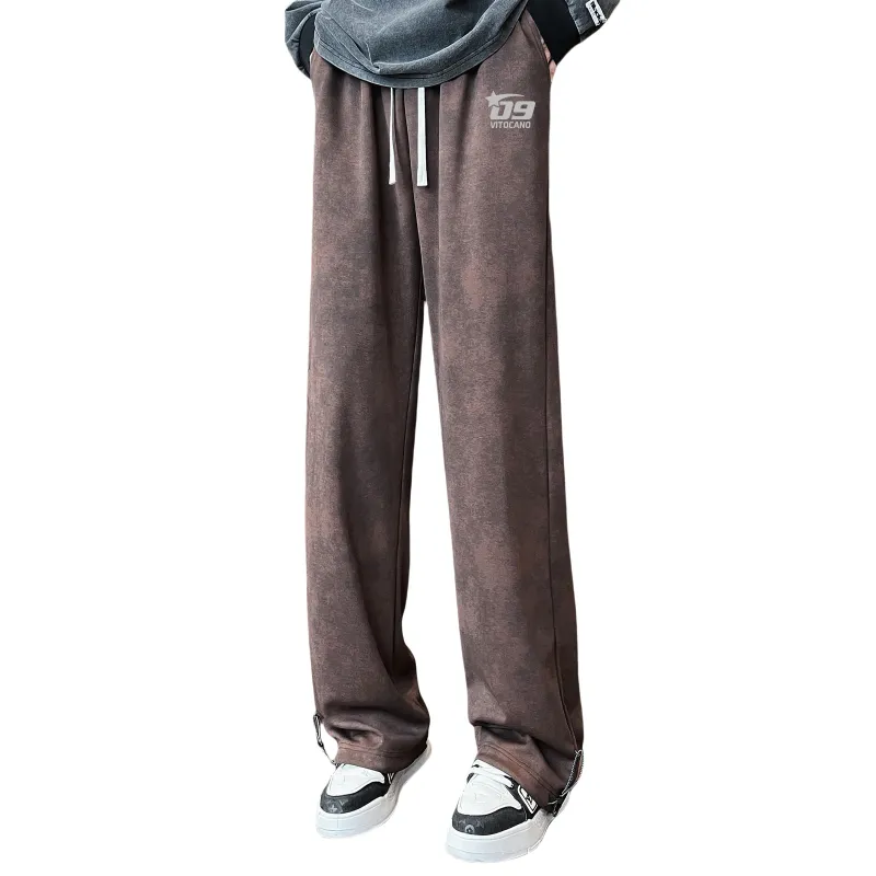 Vitocano Casual Pants Unisex Khaki-12