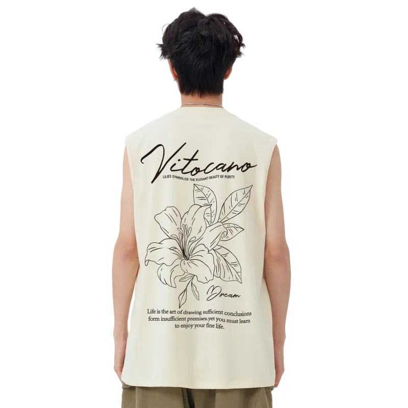 Vitocano Tank Tops Unisex White-8